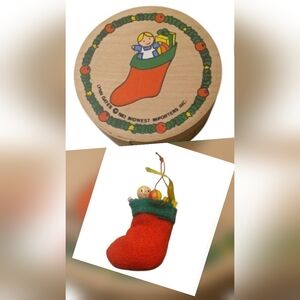 Christmas Stocking Ornament In Keepsake Box